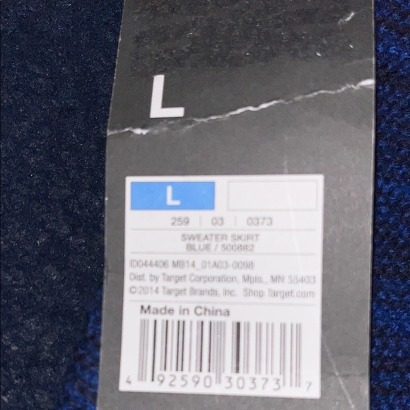 NWT Blue Sweater Skirt Size Large - Picture 4 of 6